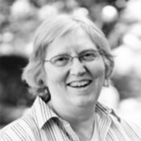 black and white portrait of Rita Schellenberg TEAM Canada board member